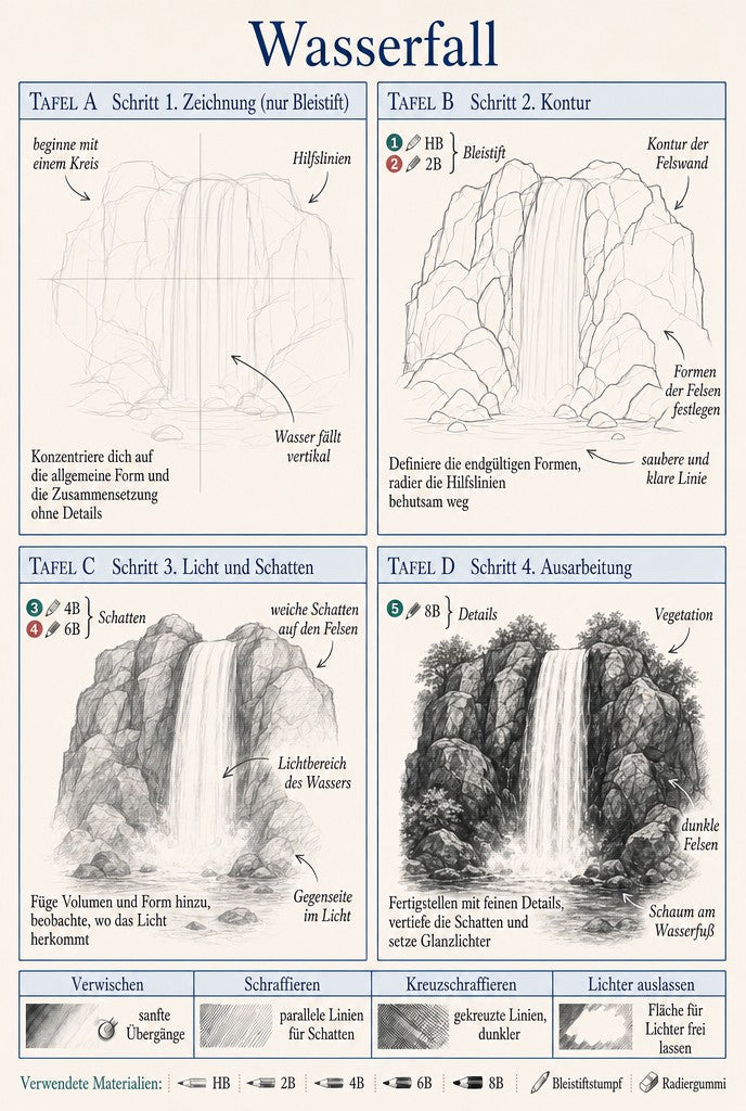 Schritt-für-Schritt-Übung — Wasserfall