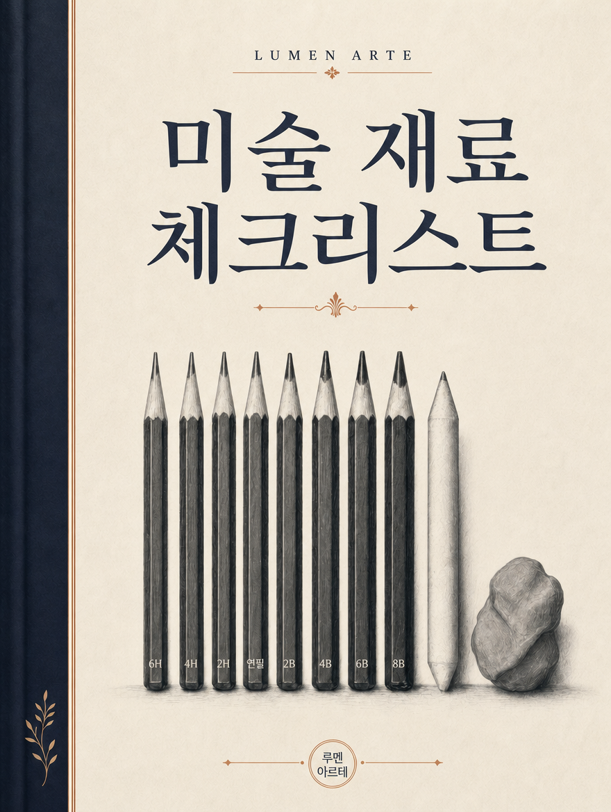 미술 재료 체크리스트 표지