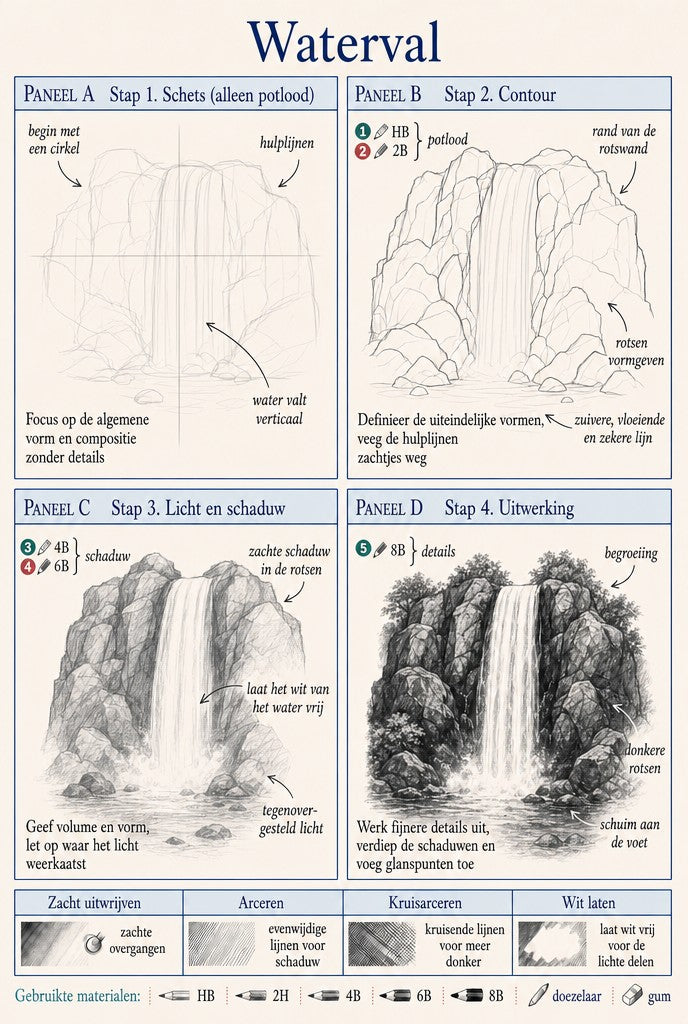 Stap-voor-stapoefening — Waterval