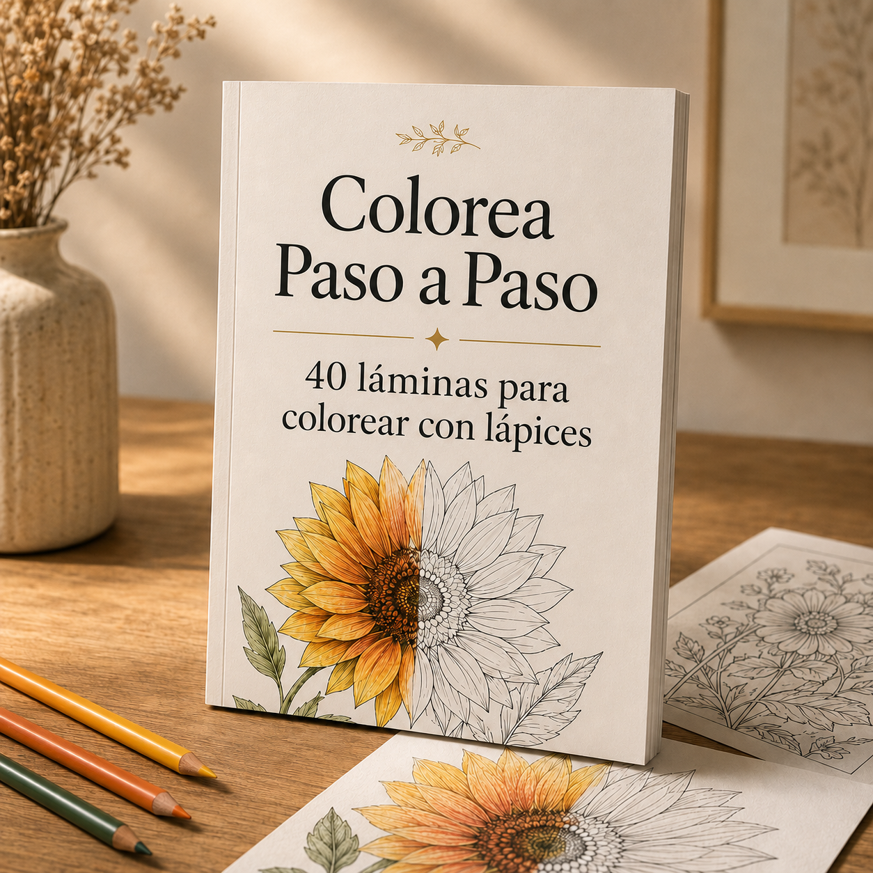 40 láminas para colorear con lápices