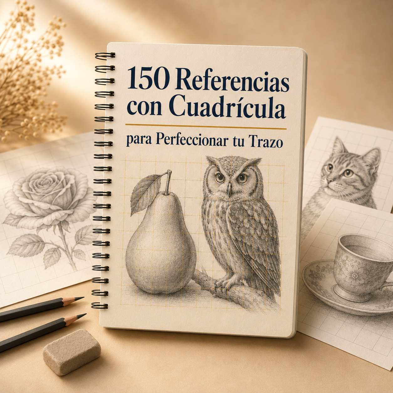 150 Referencias con Cuadrícula para Perfeccionar tu Trazo