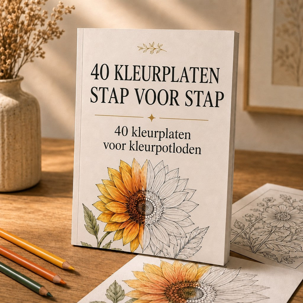40 kleurplaten stap voor stap