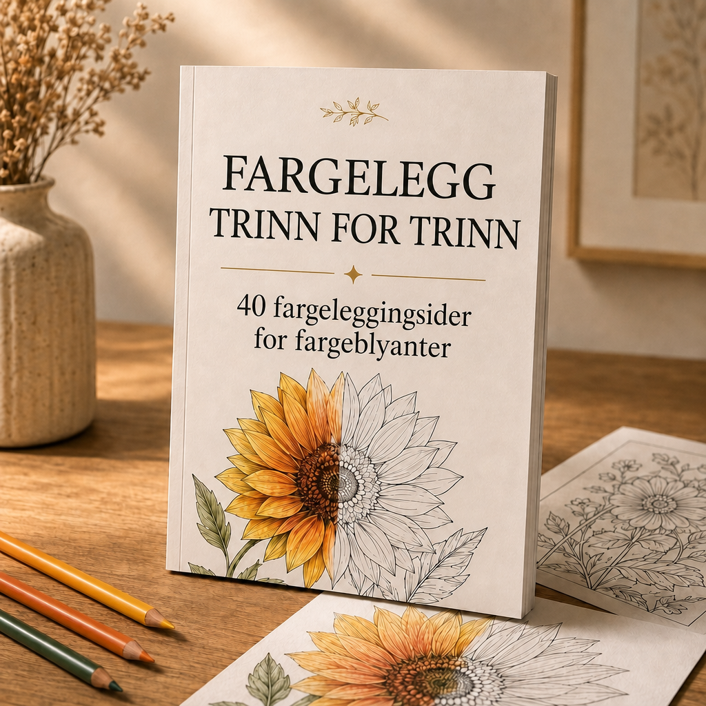 Fargelegg trinn for trinn