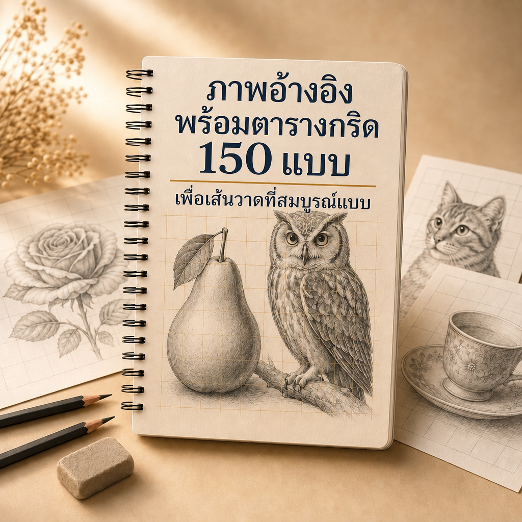 ภาพอ้างอิงพร้อมตารางกริด 150 แบบ
