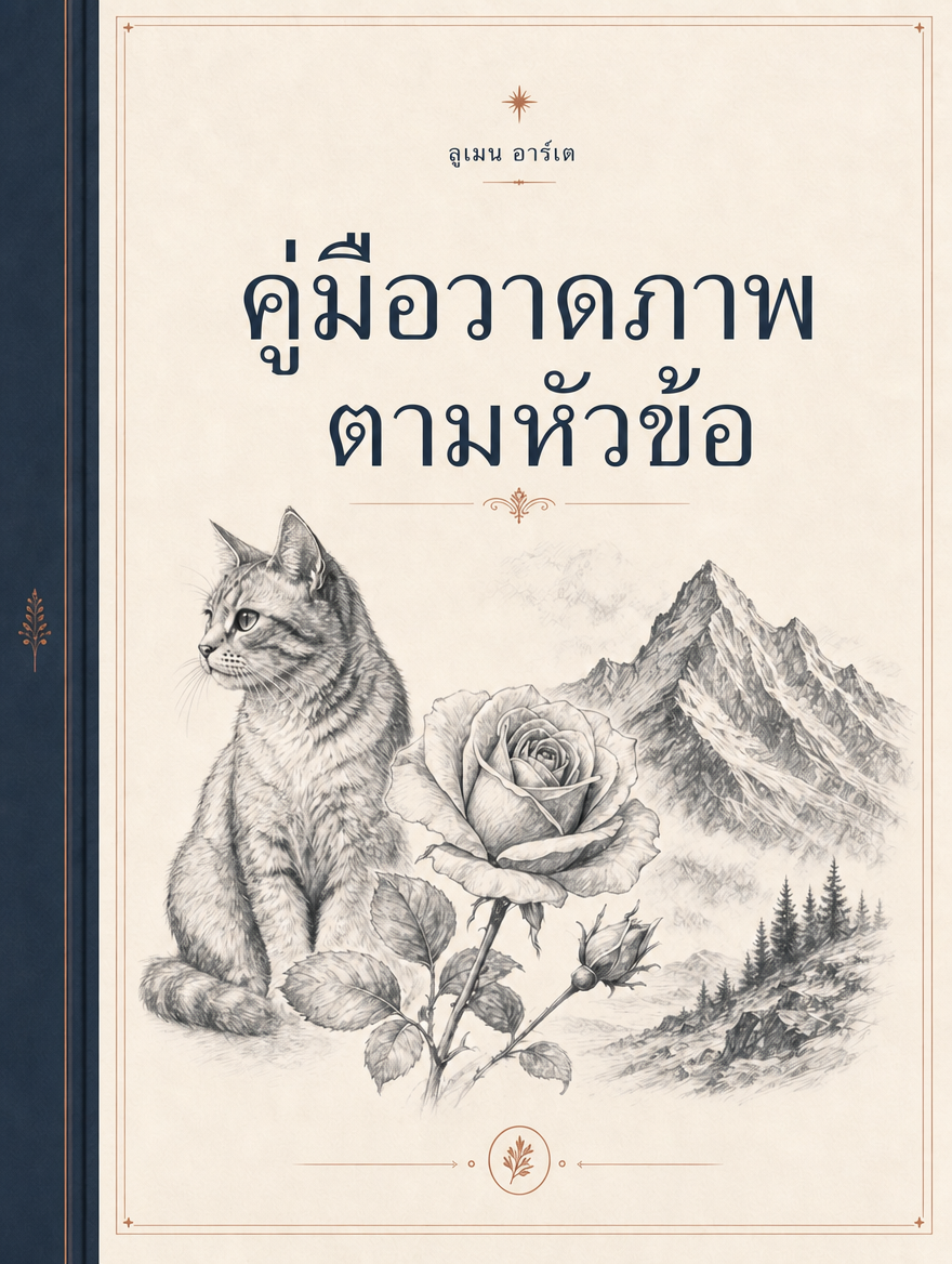 ปกคู่มือวาดภาพตามหัวข้อ