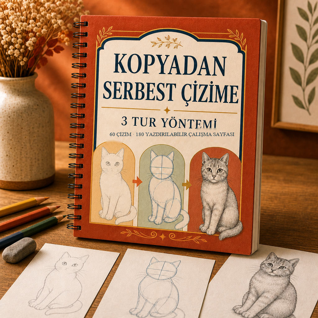 Kopyadan Serbest Çizime — 3 Tur Yöntemi