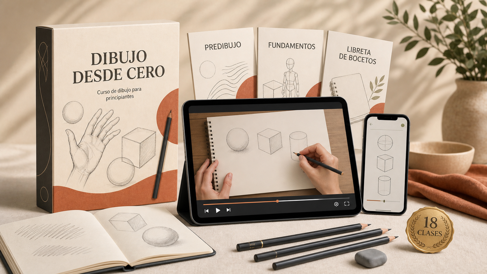 Dibujo desde cero: curso en video y recursos para aprender a dibujar