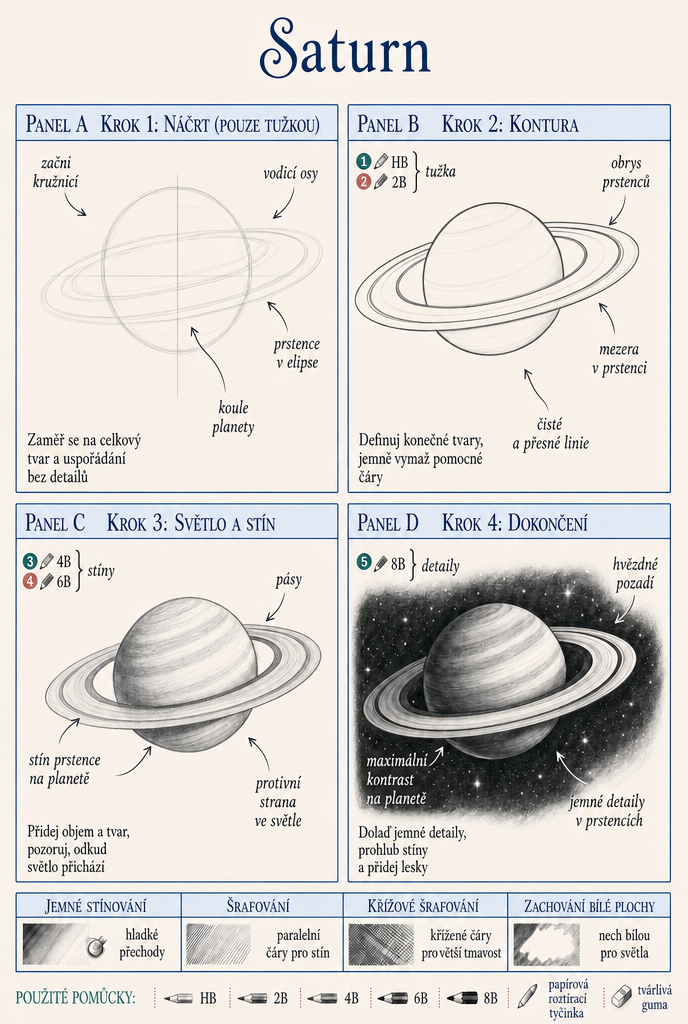 Pracovní list krok za krokem — Saturn